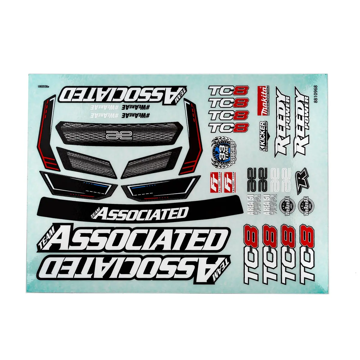 Rc10tc8 Decal Sheet 1