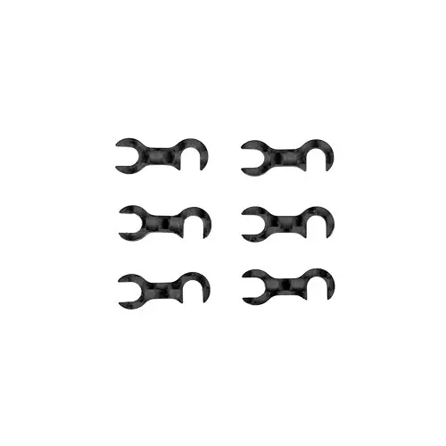 Rc10tc8 Ft Carbon Fiber Steering Block Mount Shims 1