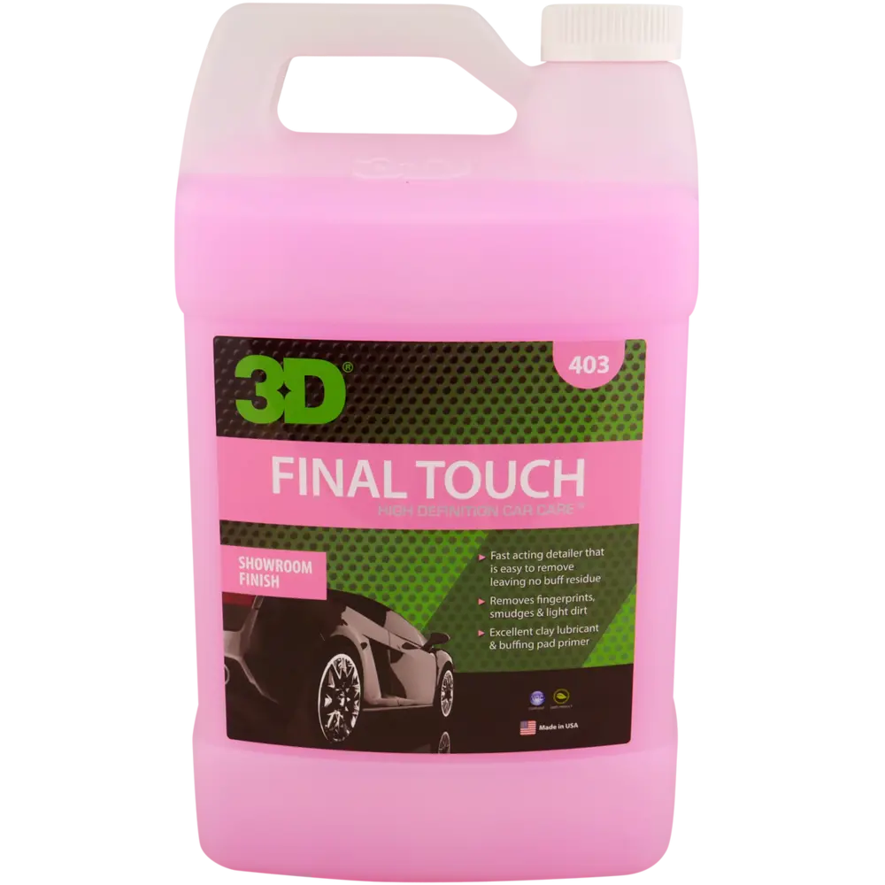 3D Final Touch Quick Detailer Claylube 128Oz 1