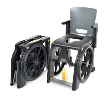 Wheelable Folding Commode And Shower Chair 1