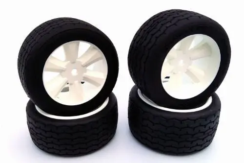 G-Spec Vta Tires (Set Of 4) Pre Glued, Vta Edge Wheel, White 1
