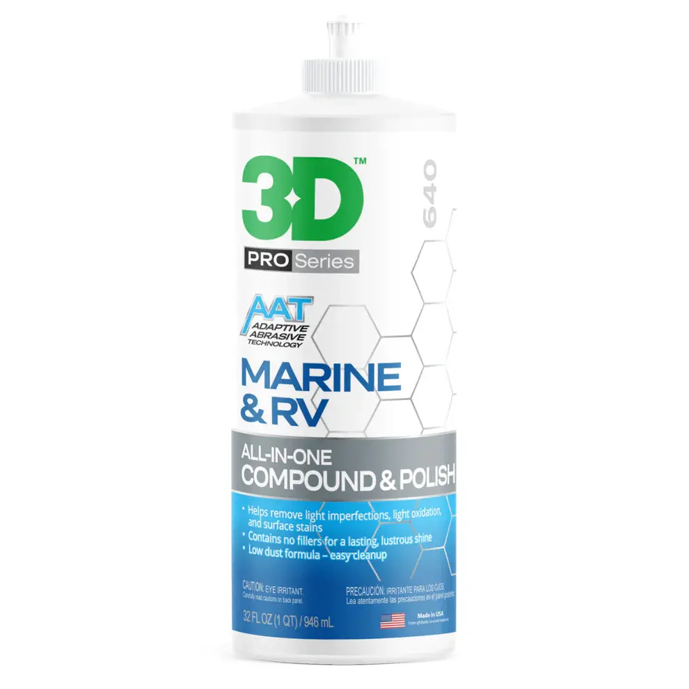 3D Marine & Rv All-In-One Compound & Polish 32Oz 1