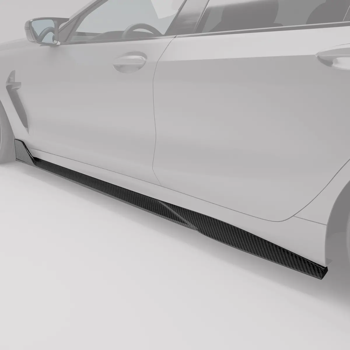 Bmw M8 F91 F92 G14 G15 Carbon Fiber Side Skirts 2