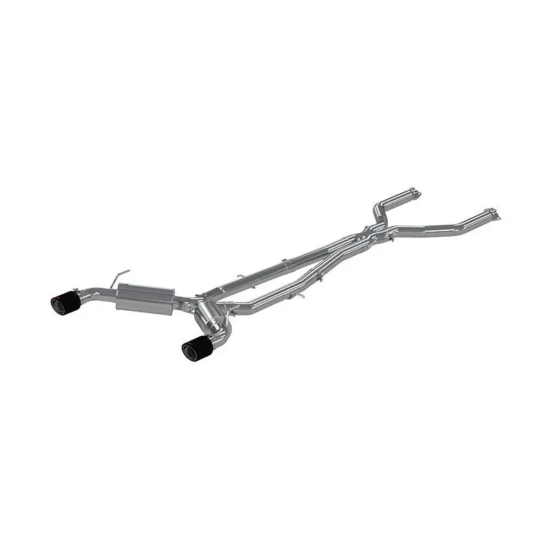 Mbrp 3" Dual Muffler Catback Exhaust System W/ Carbon Fiber Tips -- 2016-2020 Infiniti Q50 3.0L Rwd/Awd S44003cf 1