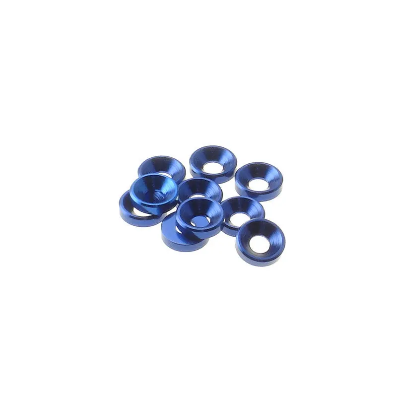 3Mm Alloy Countersunk Washer [Yokomo-Blue] - 69250 - Hiro Seiko 1