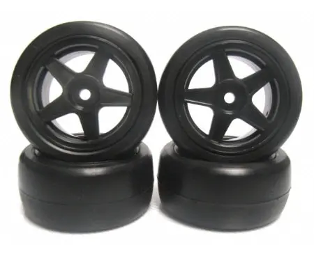 Tp-Mpg3604 - Team Powers 1/10 Mini Pre-Glued Rubber Tire Set (4) 36R 1