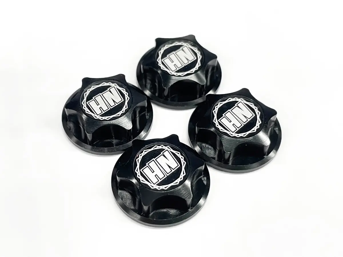 Hong Nor Covered Serrated Wheel Nuts (P1.25) Black (#449-Bk) 1
