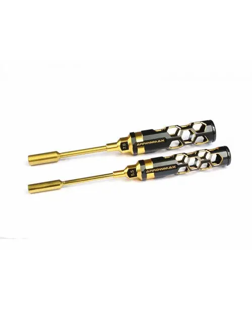 Am-450992-Bg Nut Driver Set 5.5 & 7.0 X 100Mm - 2-Teilig, Black Golden 1