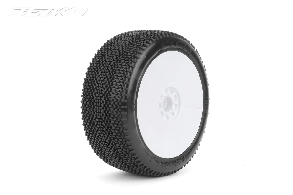 Jetko J-Ten 1/8 Buggy Pre-Glued Tires (Pair) 1