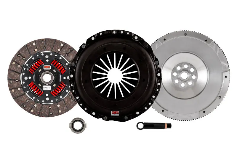Competition Clutch (8091-St-2100) - Stage 2 - Steelback Brass Plus Clutch Kit W/ Flywheel - K-Series - Comp Clutch 16+ Honda Civic 1.5T Stage 2 Organic Steel Flywheel W/ 22Lbs 1