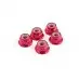 M4 Aluminum Locknut (Red), Thin, 5 Pcs 1