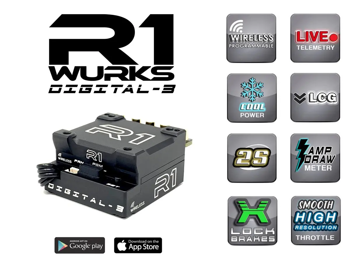 R1 Wurks Digital 3 Speed Controller (Rev2 040007) 1