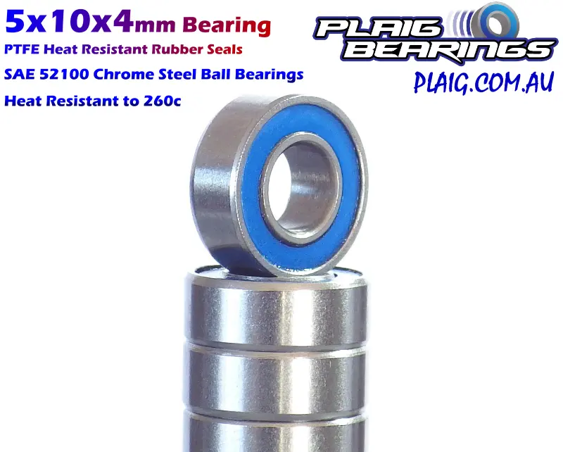 5X10x4mm Bearing – Rubber Seals – Mr105-2Rs 1