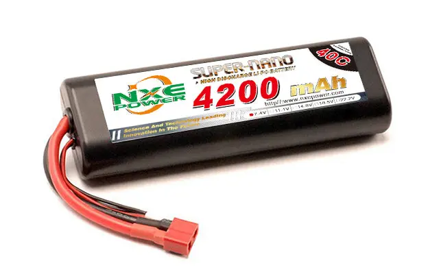 Nxe4200hcr402sdeans - Nxe 7.4V 4200Mah 40C Round Hard Case Deans 1