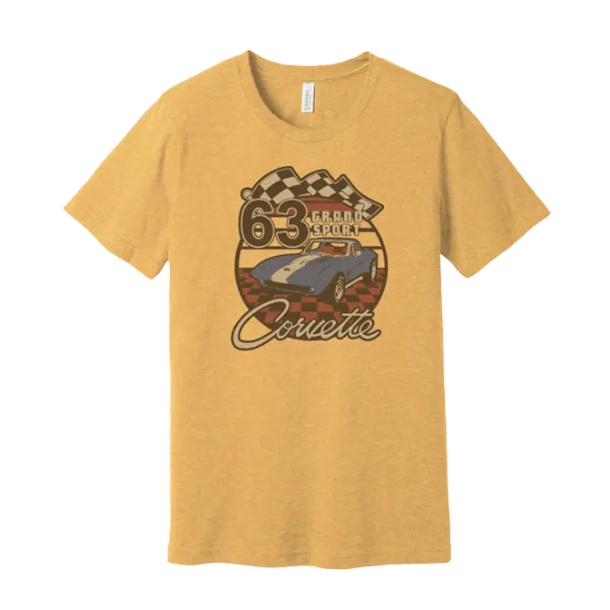 Corvette Grand Sport 63' Sunset T-Shirt 1