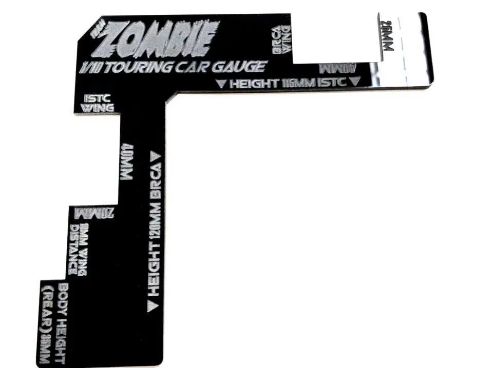 Team Zombie Istc/Brca 1/10 Touring Car Body Gauge 1