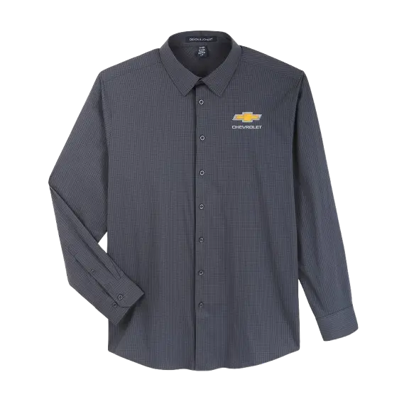 Chevrolet Men's Checkered Oxford Shirt 1