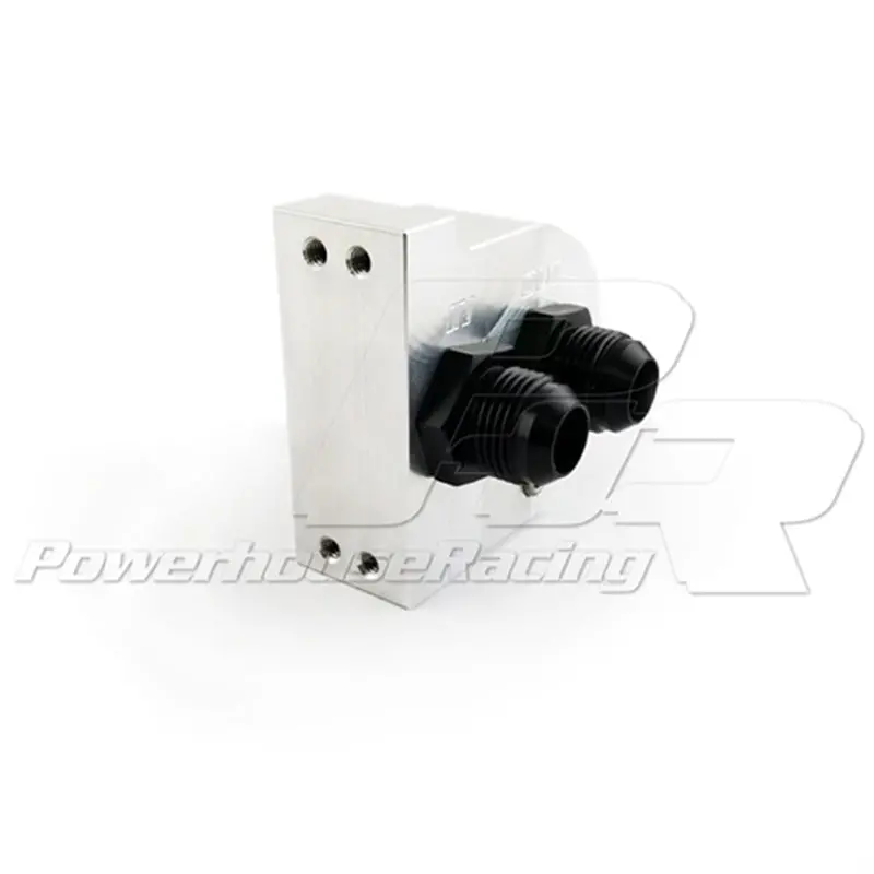 Phr - Powerhouse Racing Billet Oil Filter Mount -12An Orb Ports 3