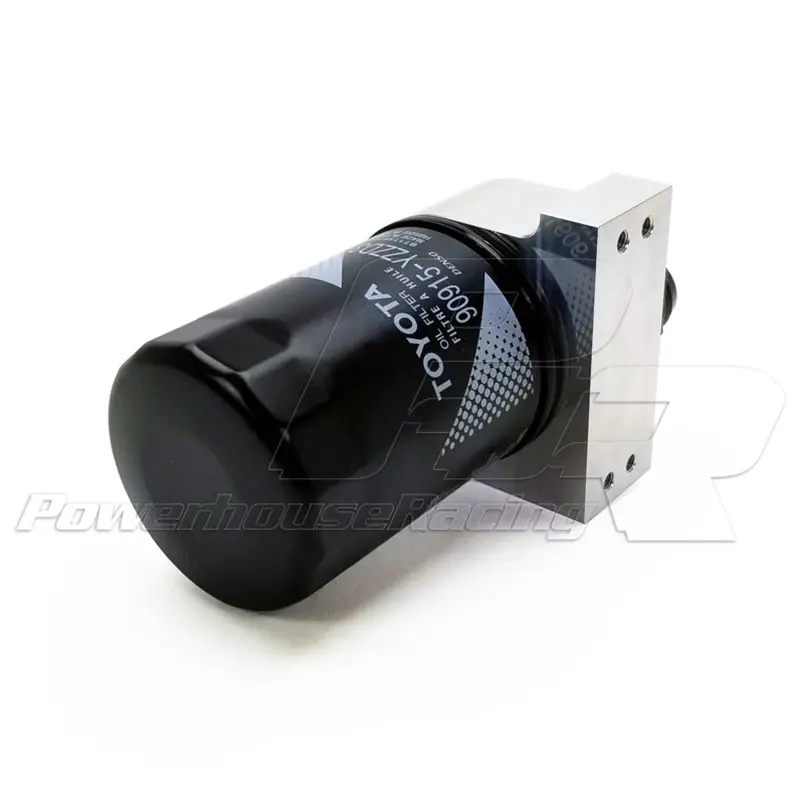 Phr - Powerhouse Racing Billet Oil Filter Mount -12An Orb Ports 4