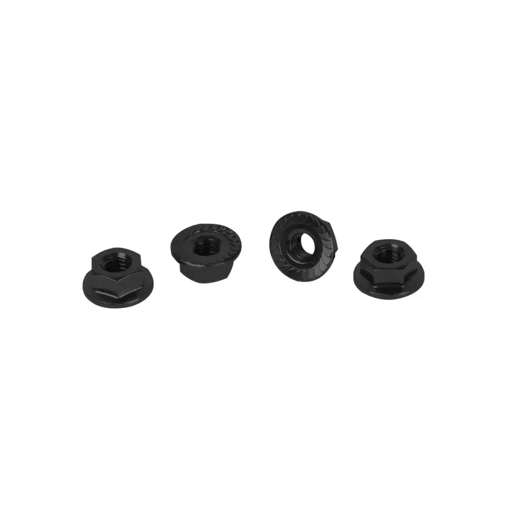 Core Rc - Serrated Alloy M4 Nuts - Black - Pk4 1