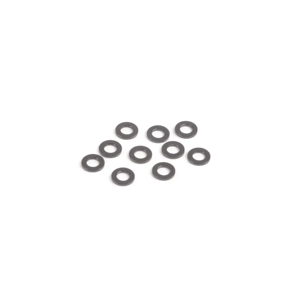 M3 Black Alloy Washers 0.75Mm (Pk10) 1