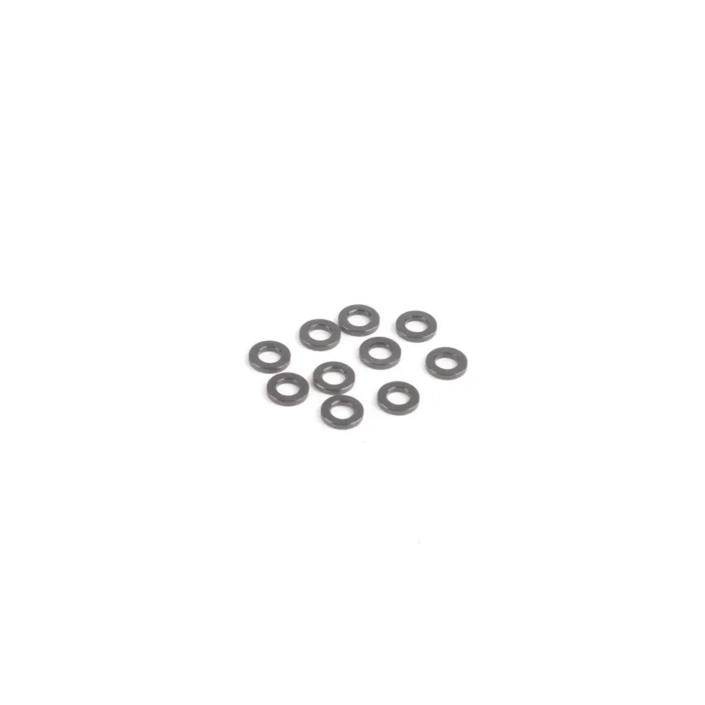 M3 Black Alloy Washers 1.00Mm (Pk10) 1