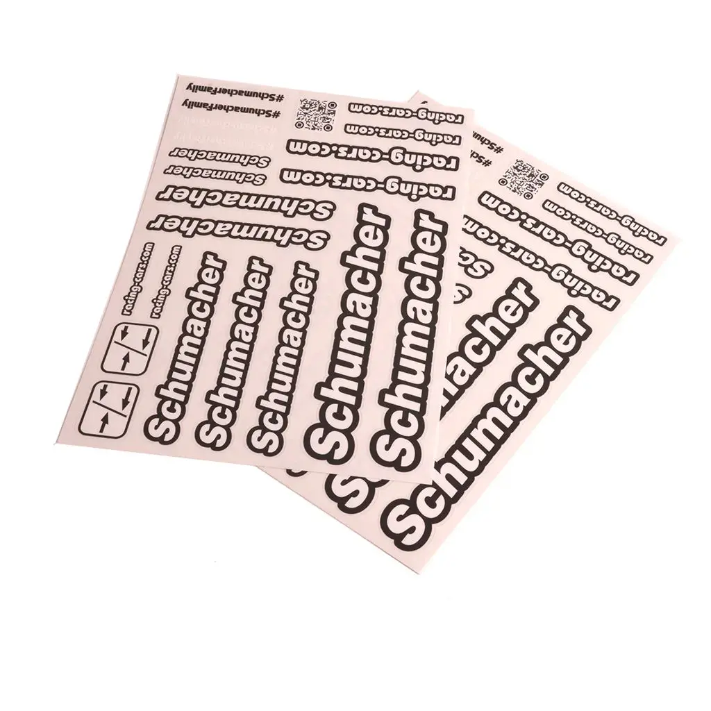 Schumacher Decal Sheet - Black - Pk2 1