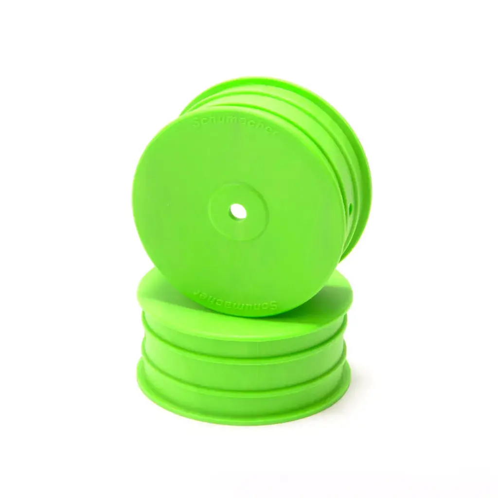 Wheel; Hex Front - Green - 4Wd - Pr 1