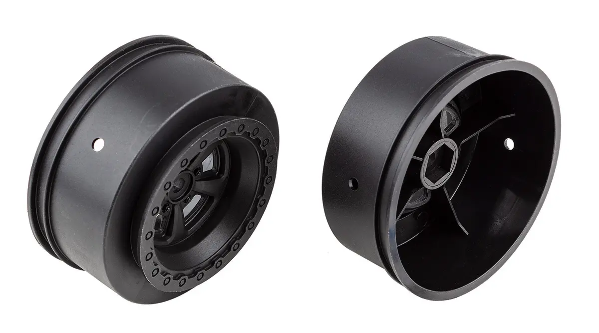 Team Associated Dr10 Drag Rear Wheels, Black (Ass71078) 1