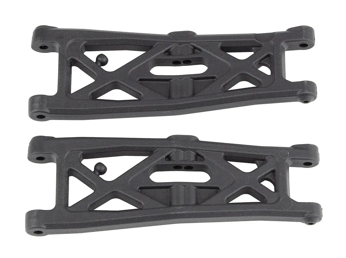 Rc10t6.2 Ft Front Suspension Arms, Gull Wing, Carbon (Ass71139) 1