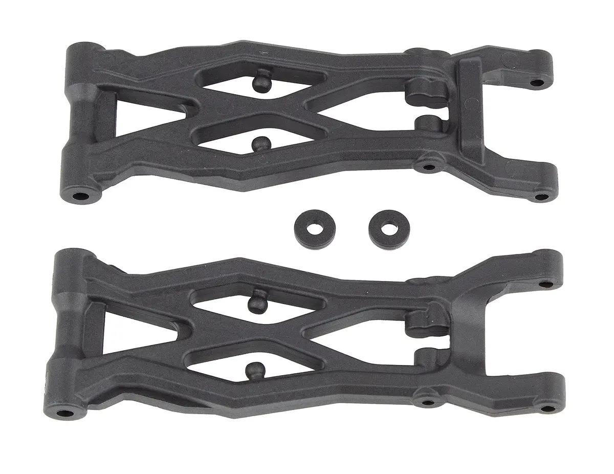 Rc10t6.2 Ft Rear Suspension Arms, Gull Wing, Carbon (Ass71141) 1