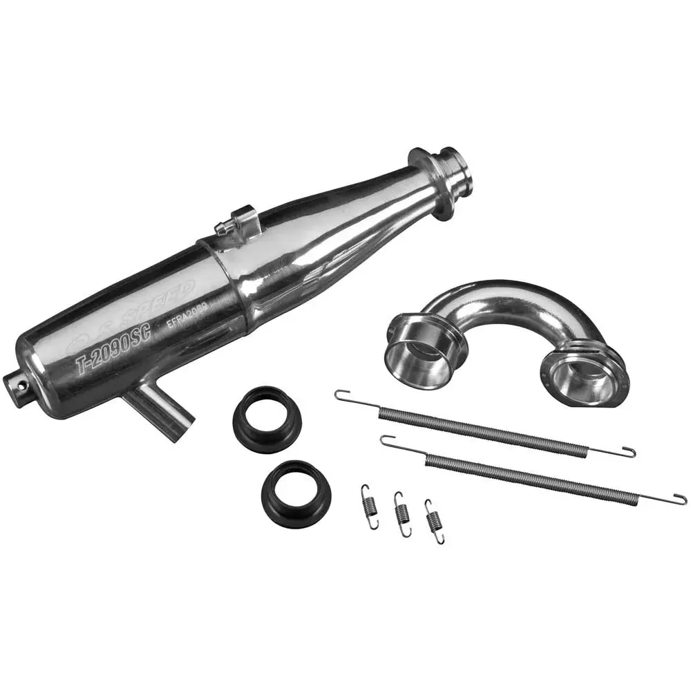O.S. Speed Tb02-2090Sc One Piece Tuned Pipe W/(75Mm) Manifold 72106192 1