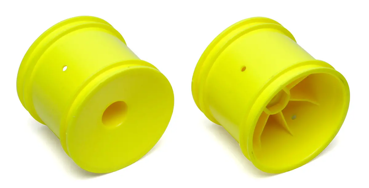 Team Associated 2Wd Truck Wheels, 2.2 In, 12 Mm Hex, Yellow (Ass7853) 1