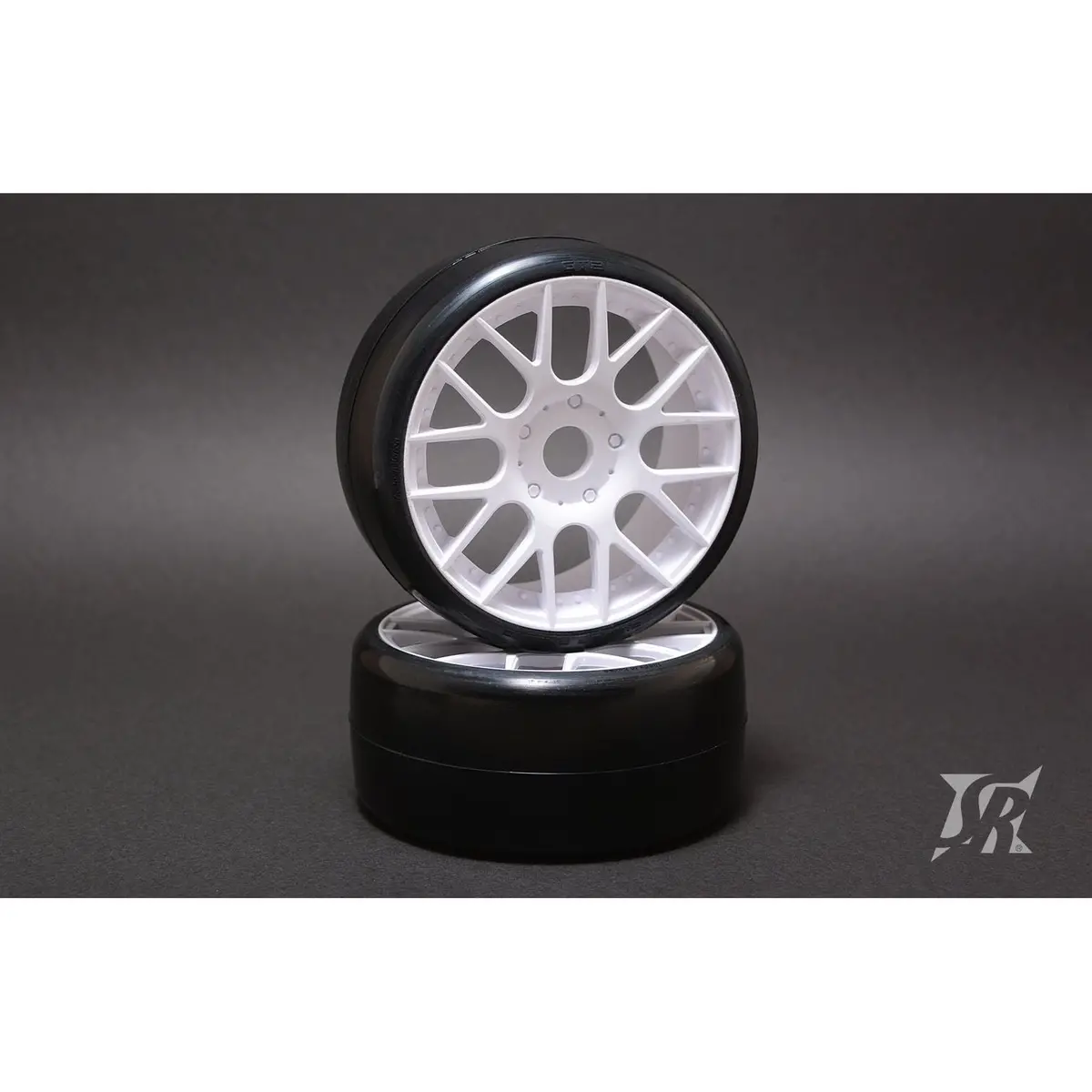 Sweep 1/8 Gt D-Compound Racing Slick, Premounted On White Wheels 1