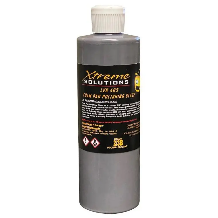 Xtreme Solutions Lvr 403 Foam Pad Polishing Glaze 16Oz 1