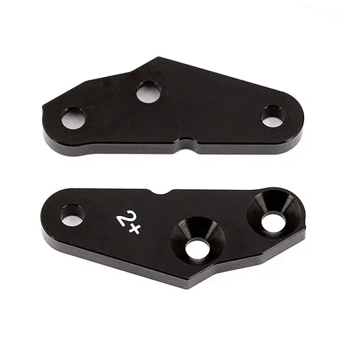 Rc8b3 Steering Block Arms, +2 Deg., Aluminum 1
