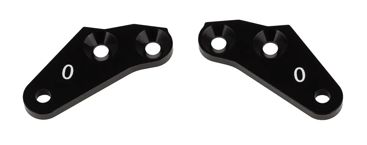 Team Associated Rc8b3 Steering Block Arms, Zero (Ass81066) 1
