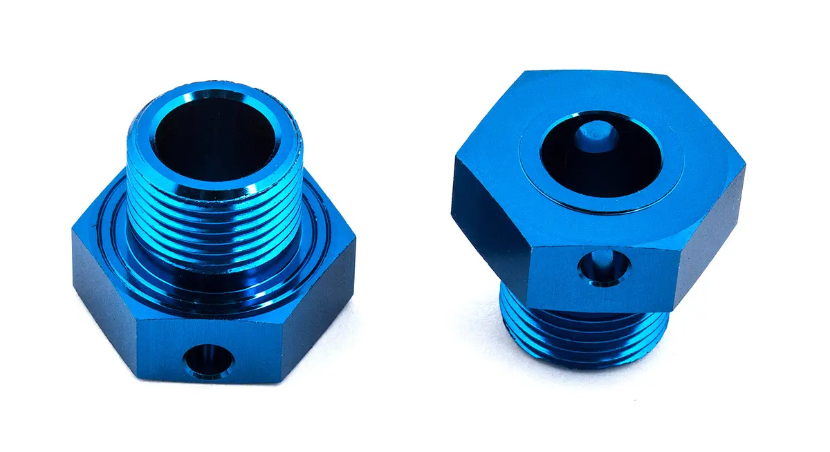 Team Associated Rc8b3 Wheel Hexes, +2 Mm Wide (Ass81080) 1