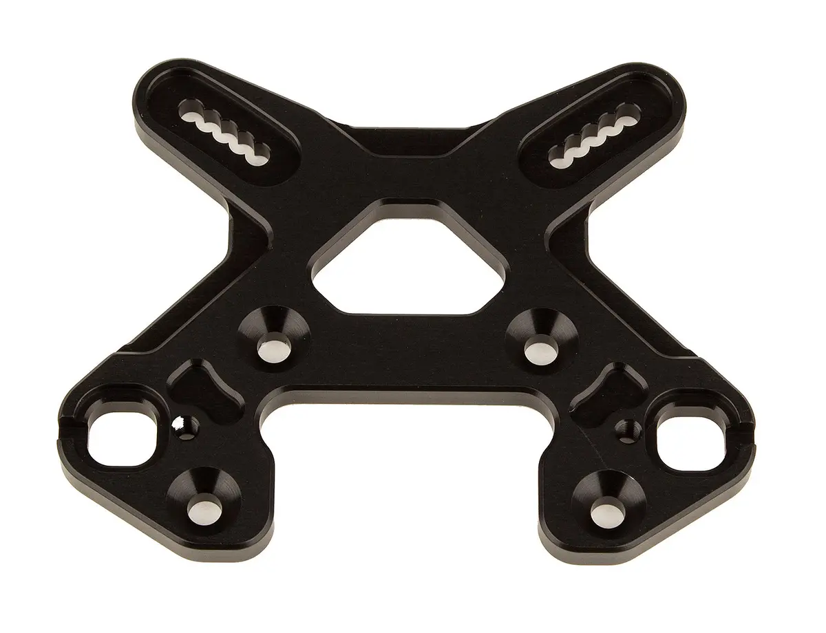 Team Associated Rc8b4 Front Shock Tower, Black Aluminum (Ass81502) 1