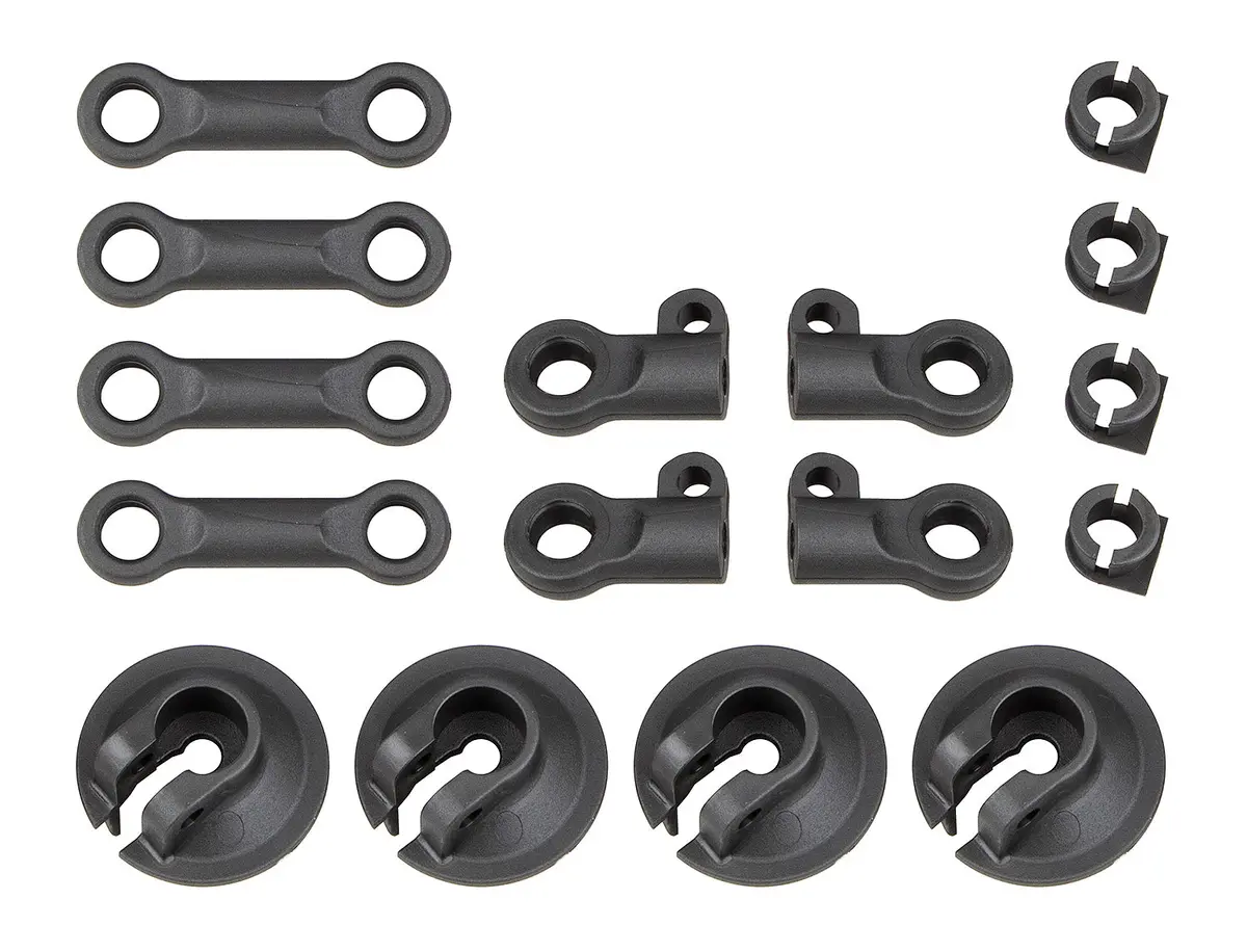 Team Associated Rc8b4 Spring Cups And Shock Rod Ends (Ass81512) 1