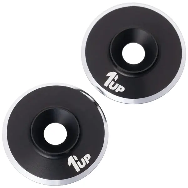 1Up Racing 7075 Lowpro Wing Washers (Black) 1