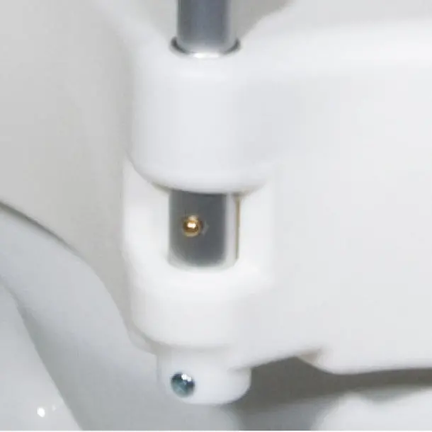 Raised Toilet Seat With Tool-Free Removable Arms, 5" Height 2