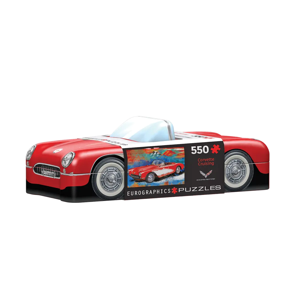 Corvette Cruising Tin Puzzle 1