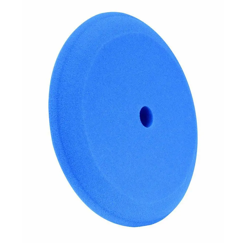 9" (7" Hook&Loop Surface) Buff And Shine Blue Soft Finishing Pad, Contour Edge 1