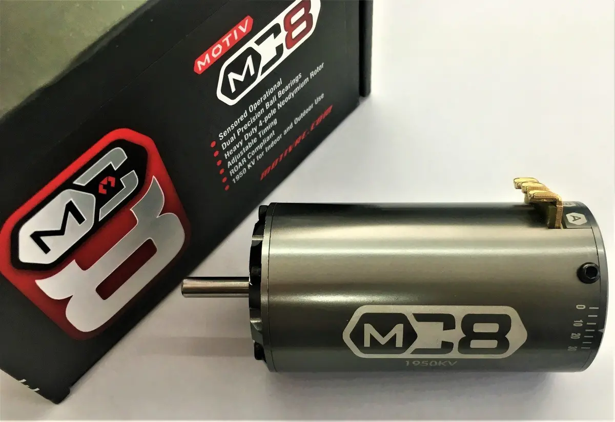 Mc8, 8Th Scale Compitition Motor (1950Kv, 4 Pole, 12 Slot, Adjustable Timing) Mov18950 1