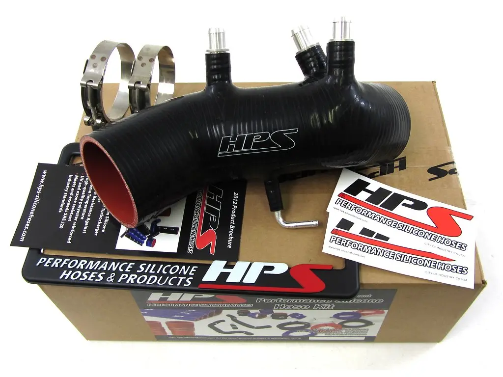 Hps Black Reinforced Silicone Post Maf Air Intake Hose Kit Toyota 86-92 Supra 7Mgte Turbo 1