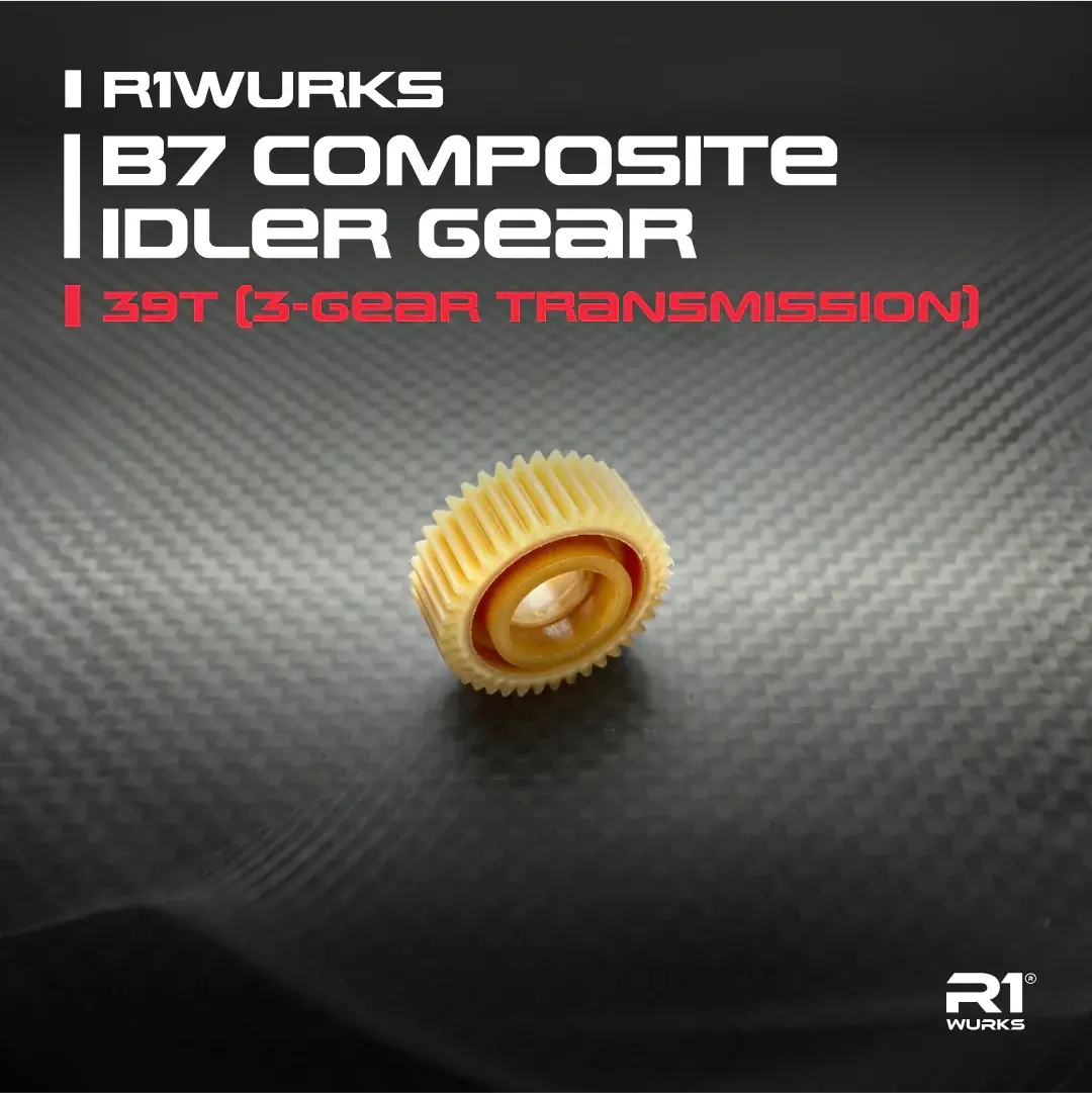 R1 Wurks 900076 B7 Composite Idler Gear, 39T (3-Gear Transmission) 1