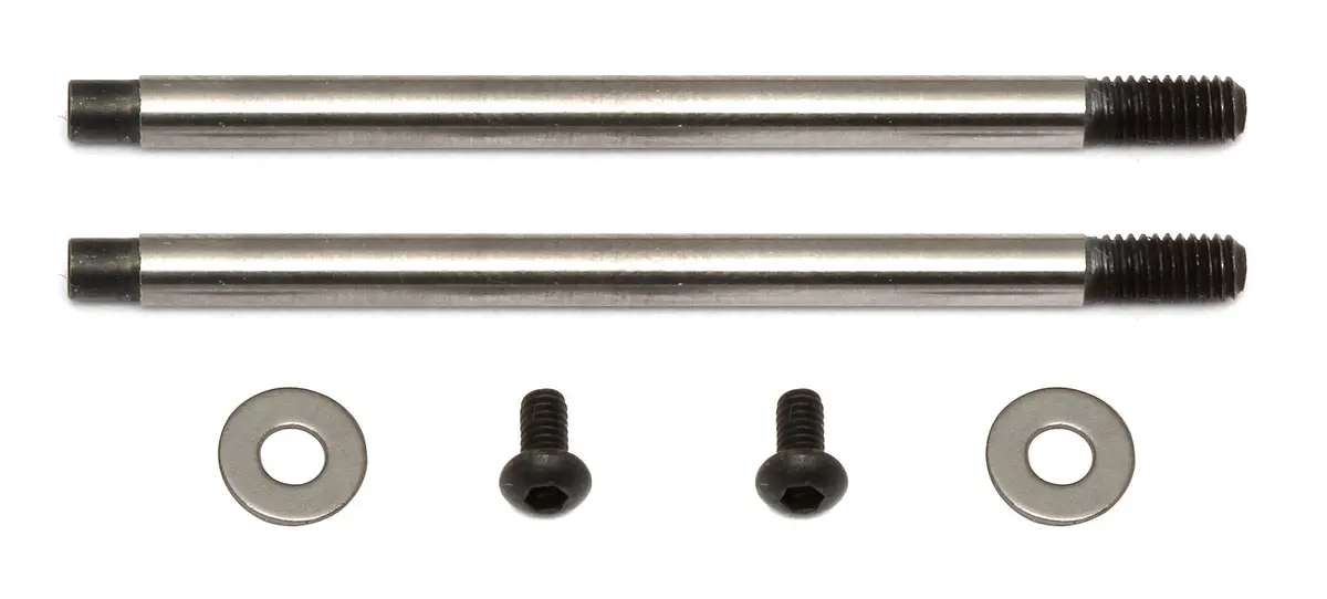 Ft 3X27.5 Mm Shock Shafts (V2), Chrome (Ass91620) 1