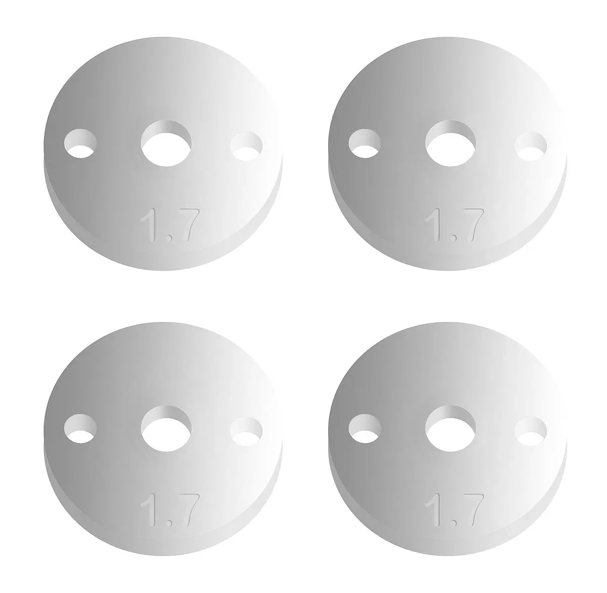 Ft 12Mm Shock Pistons V2, 2X1.7 Mm, Flat (Ass91627) 1
