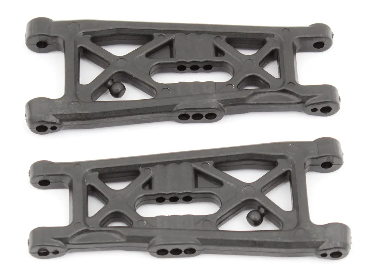 Team Associated Rc10b6 Flat Front Suspension Arms, Hard (Ass91672) 1
